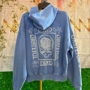 Band hoodie Grateful Dead Blue Vintage Wash Hoodie XS American Eagle
